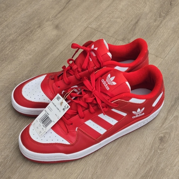 NWT Adidas Originals Men\'s Forum Low Basketball Sneaker Red Cloud White Size 12 main image 9